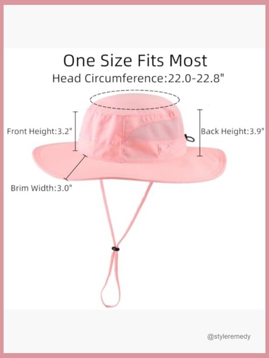 UPF 50+ Sun Hat Wide Brim Bucket Hat UV Protection Summer Beach Fishing Hiking main image 6